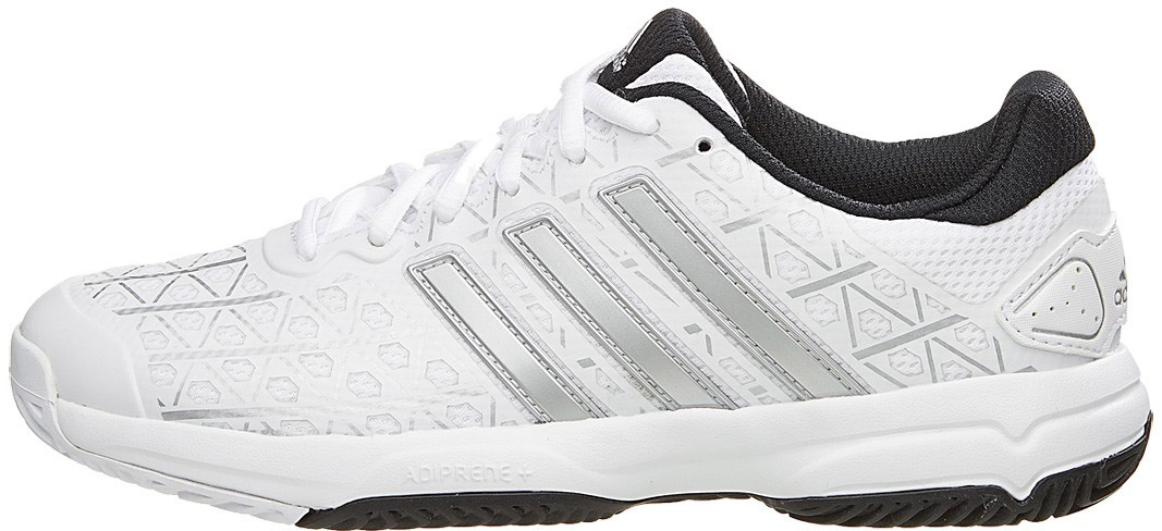 Adidas Barricade Club xJ - ftwr white/matte silver/core black