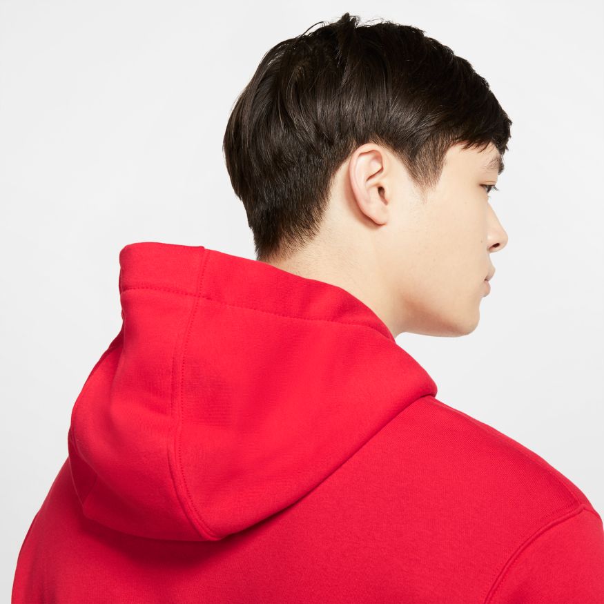 Nike Sportswear Club Hoodie PO BB - university red/university red/white