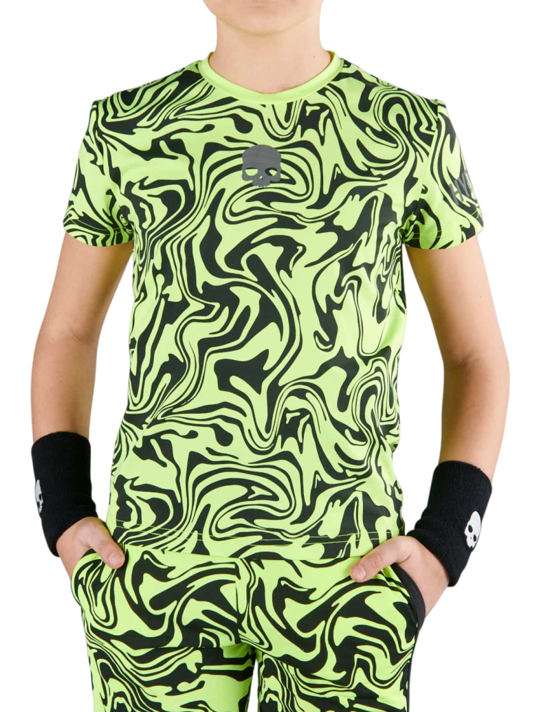 Hydrogen Chrome Tech T-Shirt - fluo yellow Hydrogen Chrome Tech T-Shirt - fluo yellow