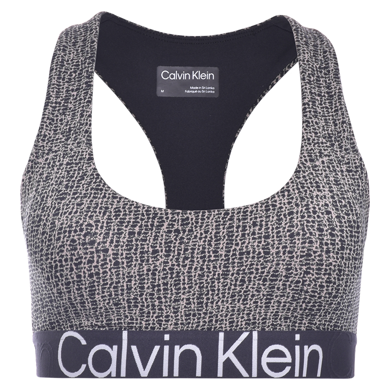 Calvin Klein Medium Support Sports Bra - shocking print