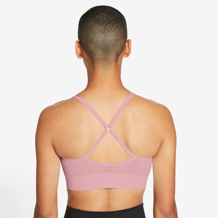 Nike Indy Seamless Bra - pink glaze/white
