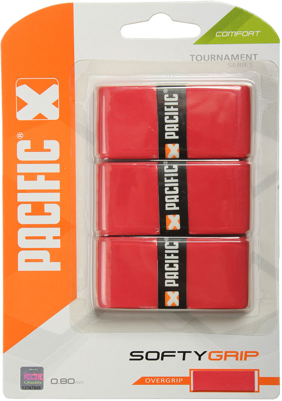 Pacific Softy Grip red 3P