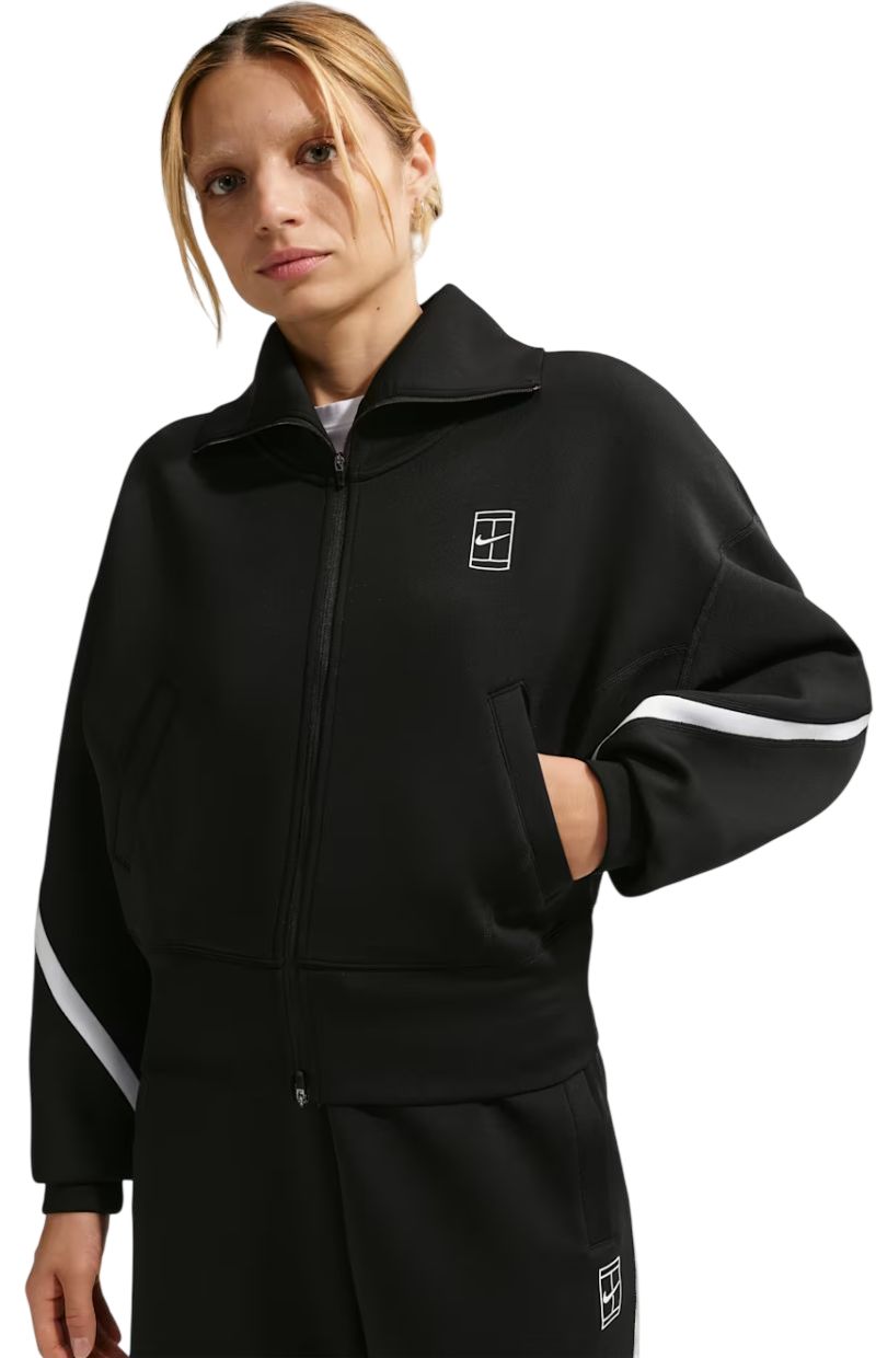 Nike Advantage Dri-FIT Full-Zip Tennis - black/white