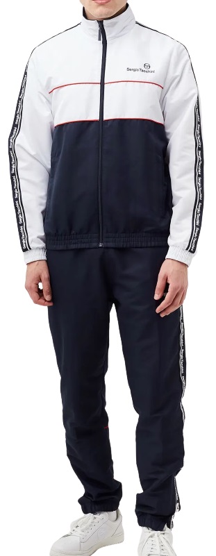 Herren Tennistrainingsanzug Sergio Tacchini Agave Tracksuit - navy/red