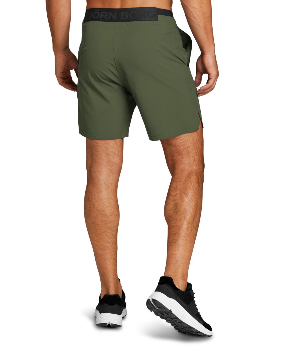 10000079_GN009_1 Björn Borg Stockholm 4-Way Stretch Shorts M - deep forest green