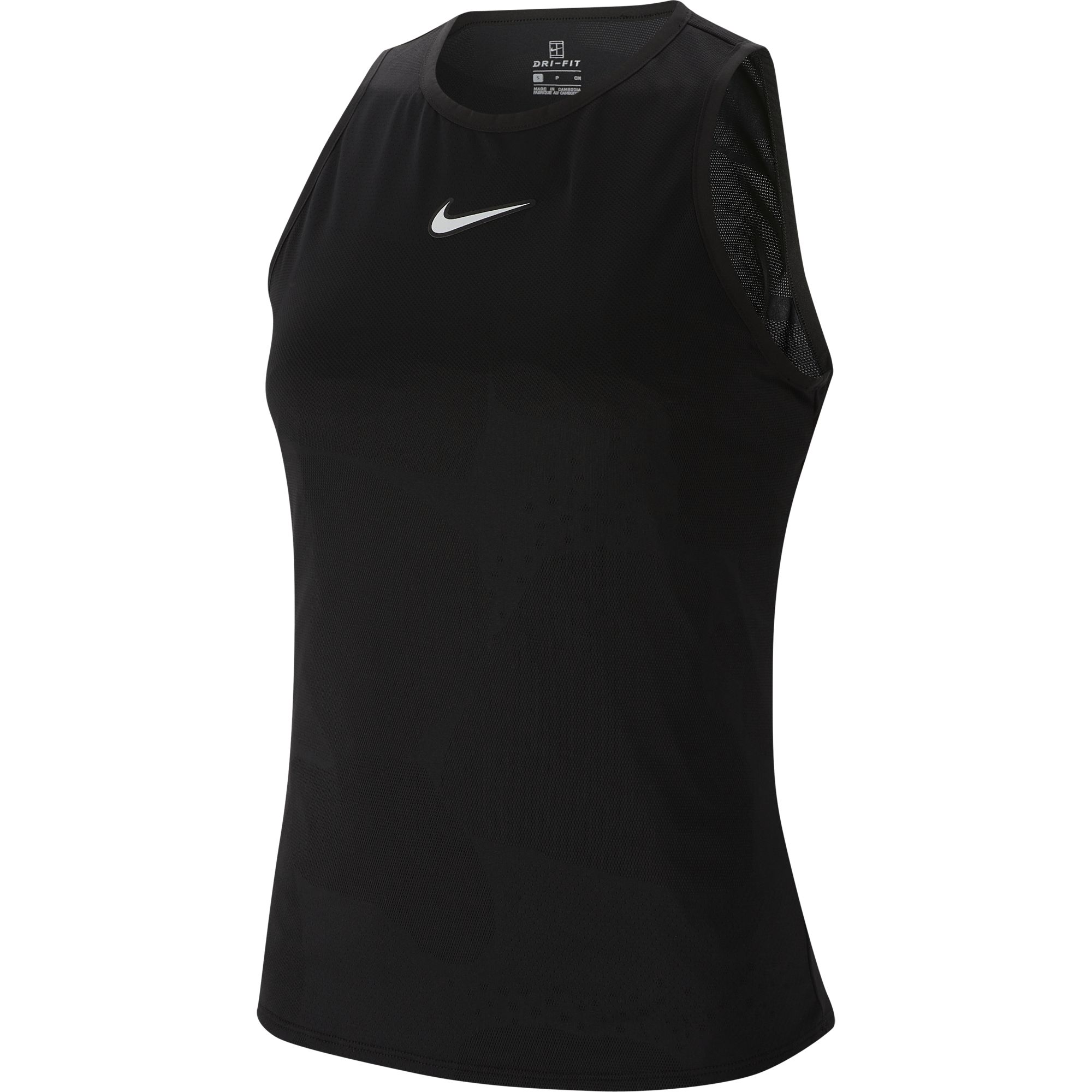 Nike Court Tank Melbourne NT - black/white Nike Court Tank Melbourne NT - black/white