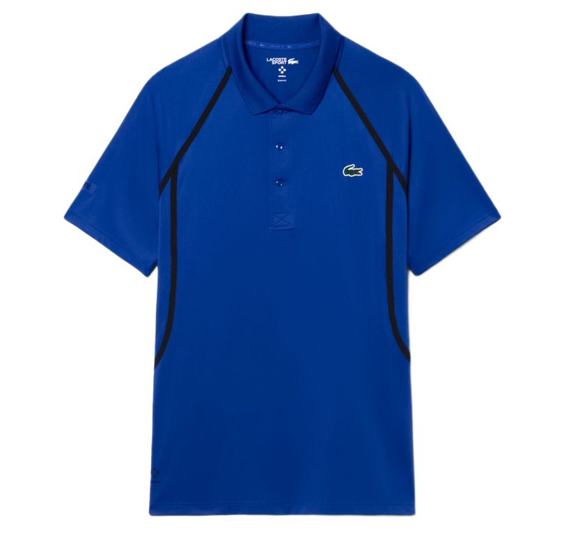 Męskie polo Lacoste Tennis x Daniil Medvedev - gentian blue