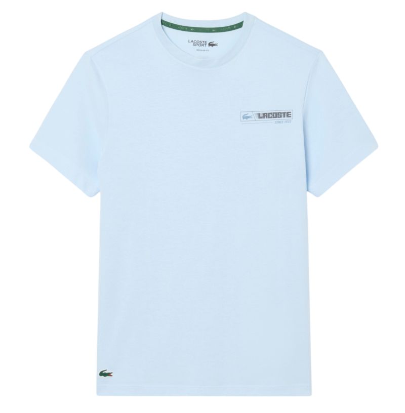Lacoste Ultra Dry Printed Sport - light blue/blue