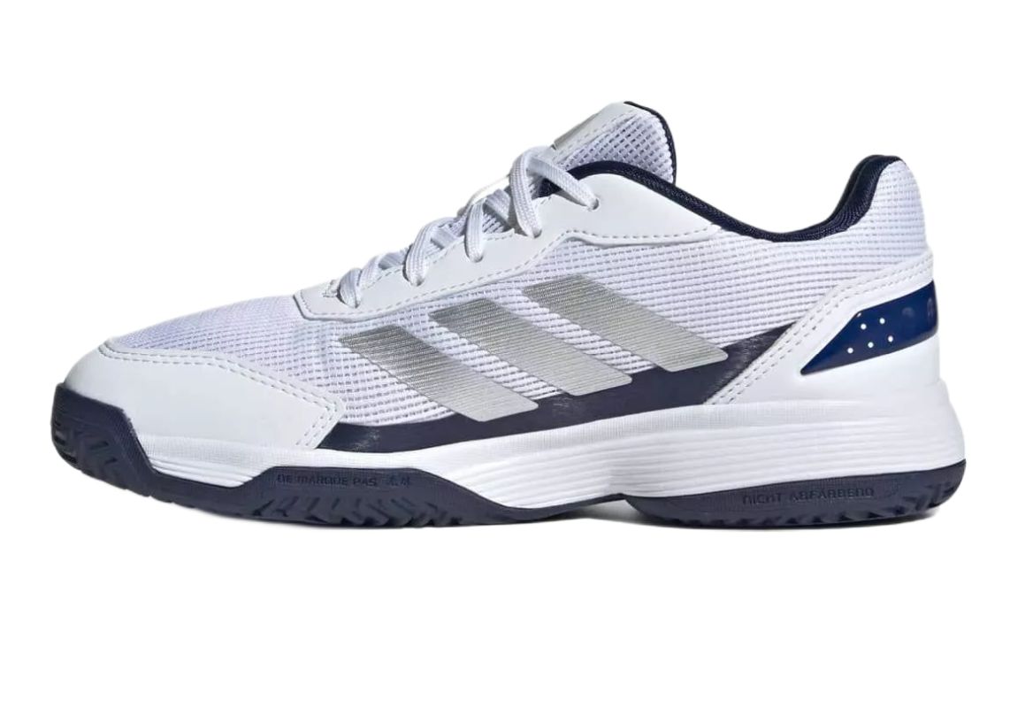 Adidas Kids Crazyquick - cloud white/silver metallic/dark blue Adidas Kids Crazyquick - cloud white/silver metallic/dark blue