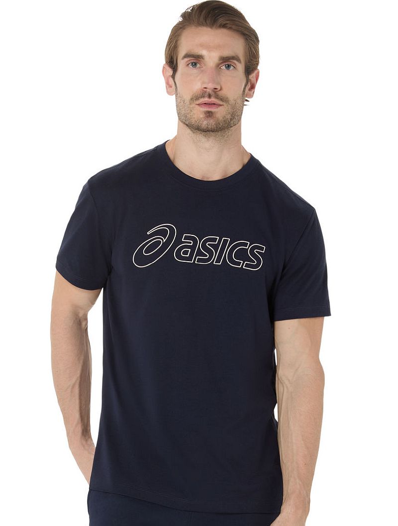 Asics Logo Short Sleeve - midnight/birch