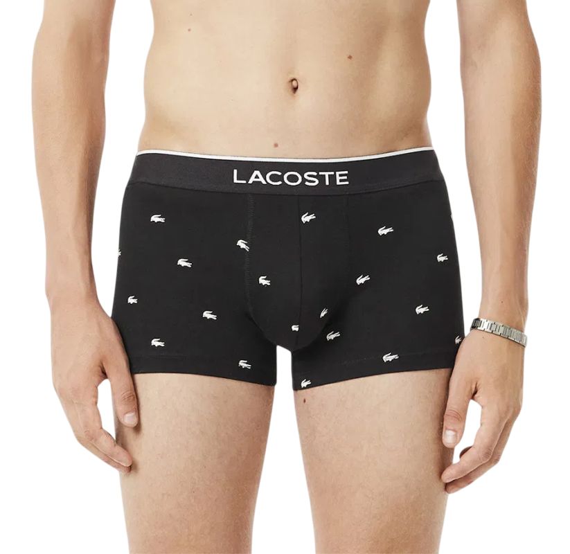 Lacoste Stretch Cotton Trunks 3P - black