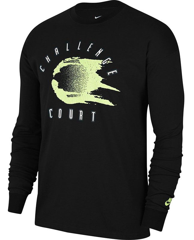 Nike Court Tee LS Challenge - black