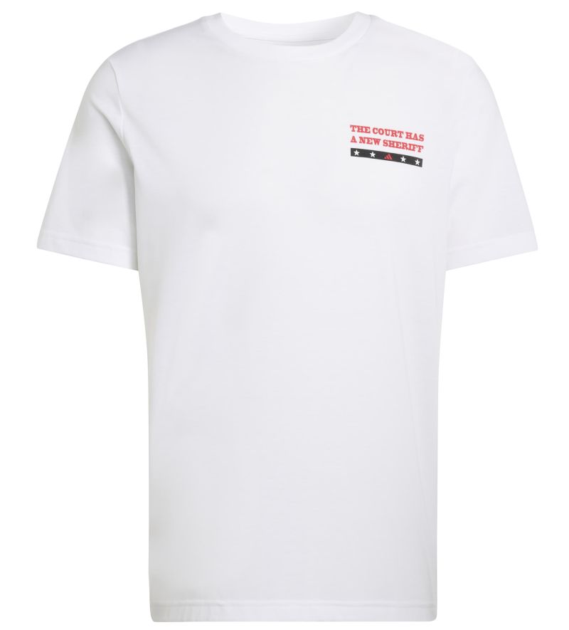 Adidas Padel Wanted Graphic - white Adidas Padel Wanted Graphic - white