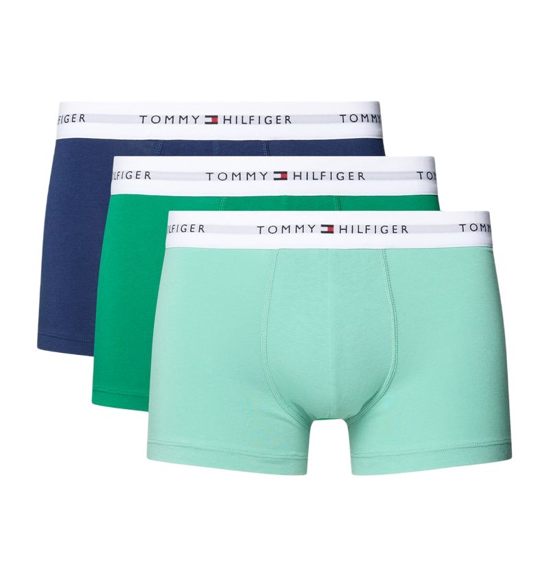 Tommy Hilfiger Signature Cotton Essentials 3P - mint jade/olimpic green/navy Tommy Hilfiger Signature Cotton Essentials 3P - mint jade/olimpic green/navy