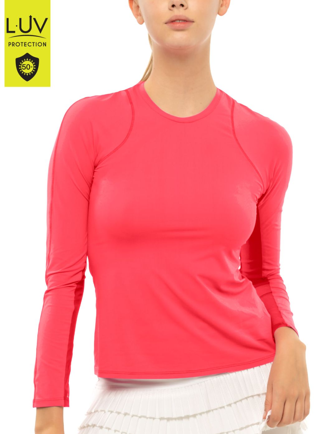 Lucky in Love Luv Breeze L/S Crew Women - coral crush Lucky in Love Luv Breeze L/S Crew Women - coral crush