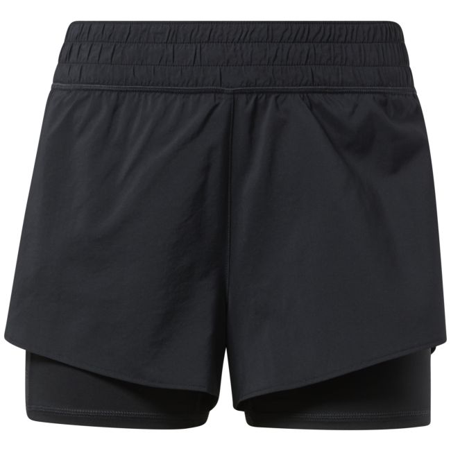 Reebok Workout Run 2in1 Short W - black