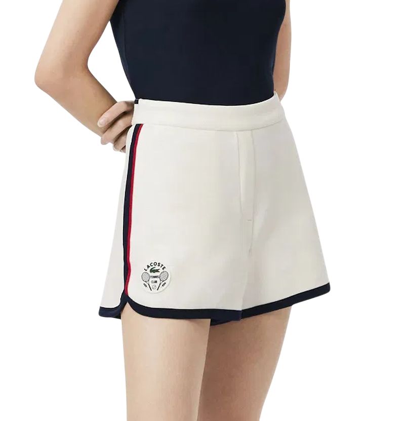 Lacoste Tennis Heritage Stretch Pique - white/navy blue