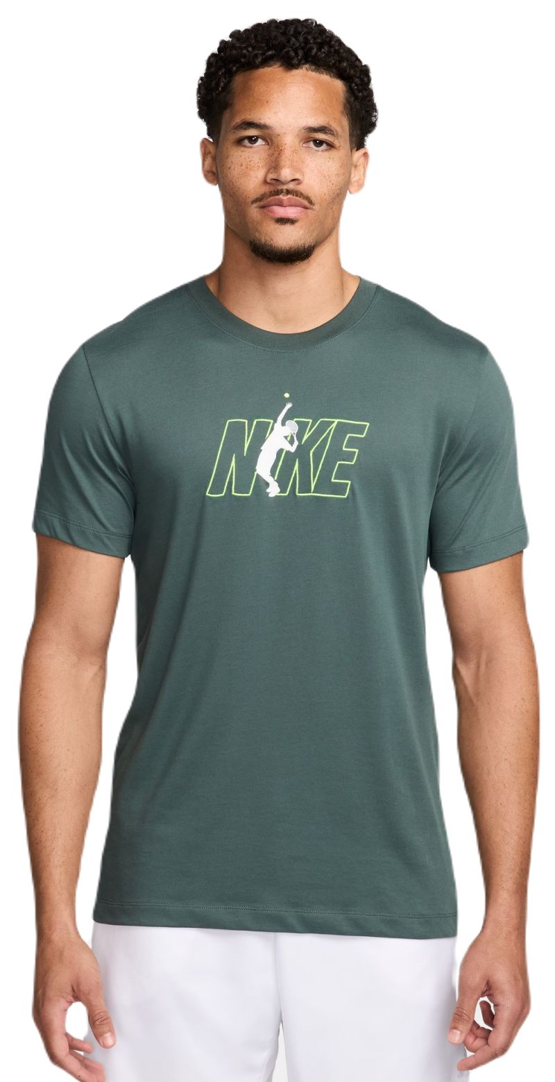 Nike Court Dri-Fit Short Sleeve T-Shirt - vintage green