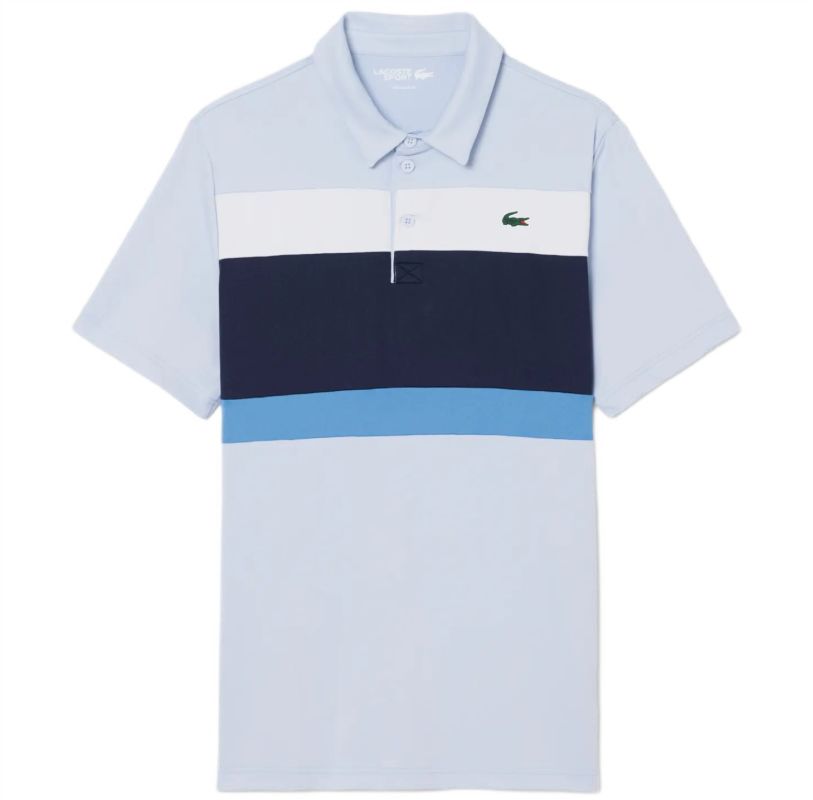 Lacoste Ultra Dry Stretch Colour-Block - light blue/navy blue/white Lacoste Ultra Dry Stretch Colour-Block - light blue/navy blue/white