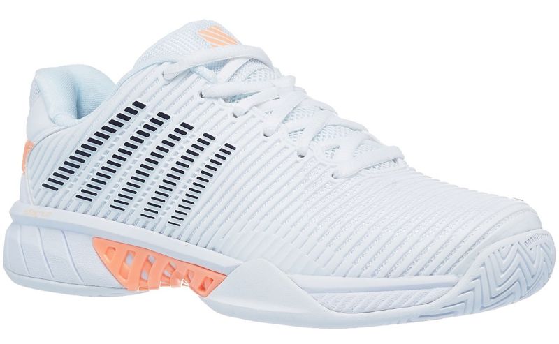 K-Swiss Hypercourt Express 2 W - white/peach nectar/graystone