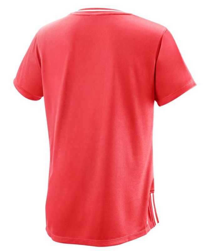 Wilson Team II V-Neck W - fiery cotal