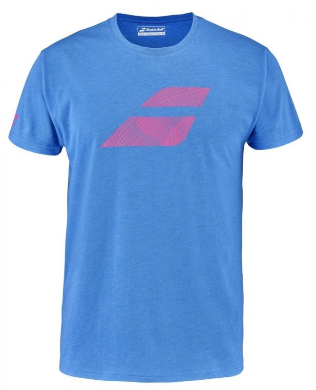 Babolat Exercise Big Flag Tee Men - french blue heather