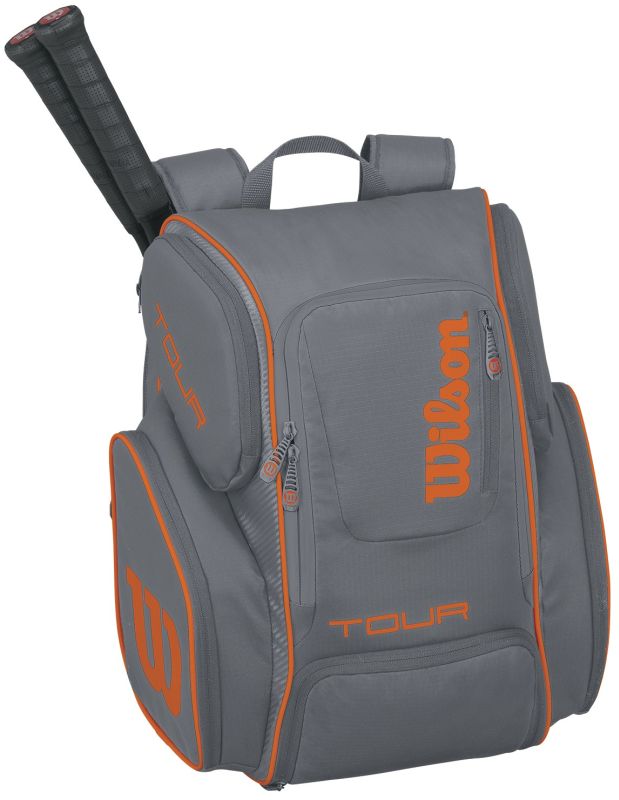 Plecak Tenisowy Wilson Tour V Backpack Large grey/orange