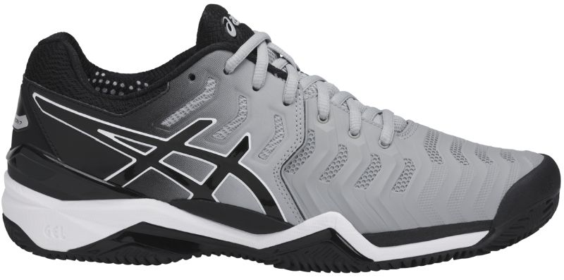 asics-gel-resolution-7-clay-mid-grey-black-white-3 Asics Gel-Resolution 7 Clay - mid grey/black/white