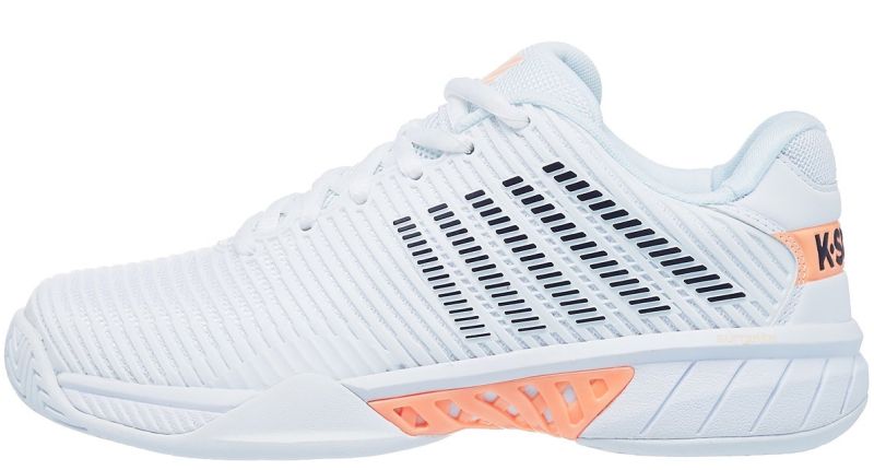 K-Swiss Hypercourt Express 2 W - white/peach nectar/graystone