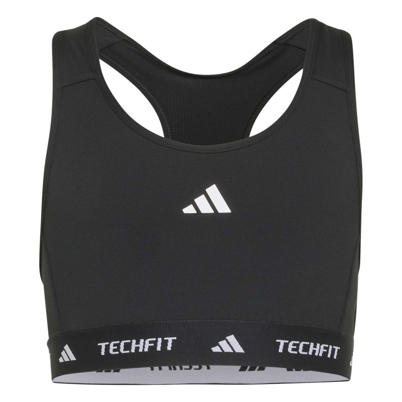 Stanik dziewczęcy Adidas Girls Techfit Primelift React - black/white