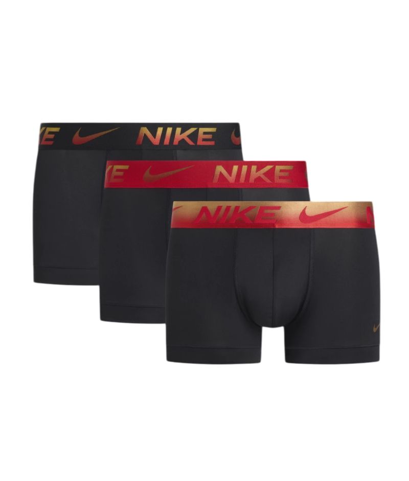 Nike Essential Micro 3P - black/red/metallic gradient