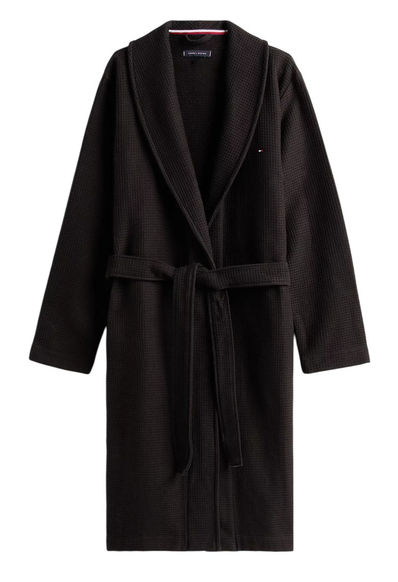Tommy Hilfiger Waffle Bathrobe - black
