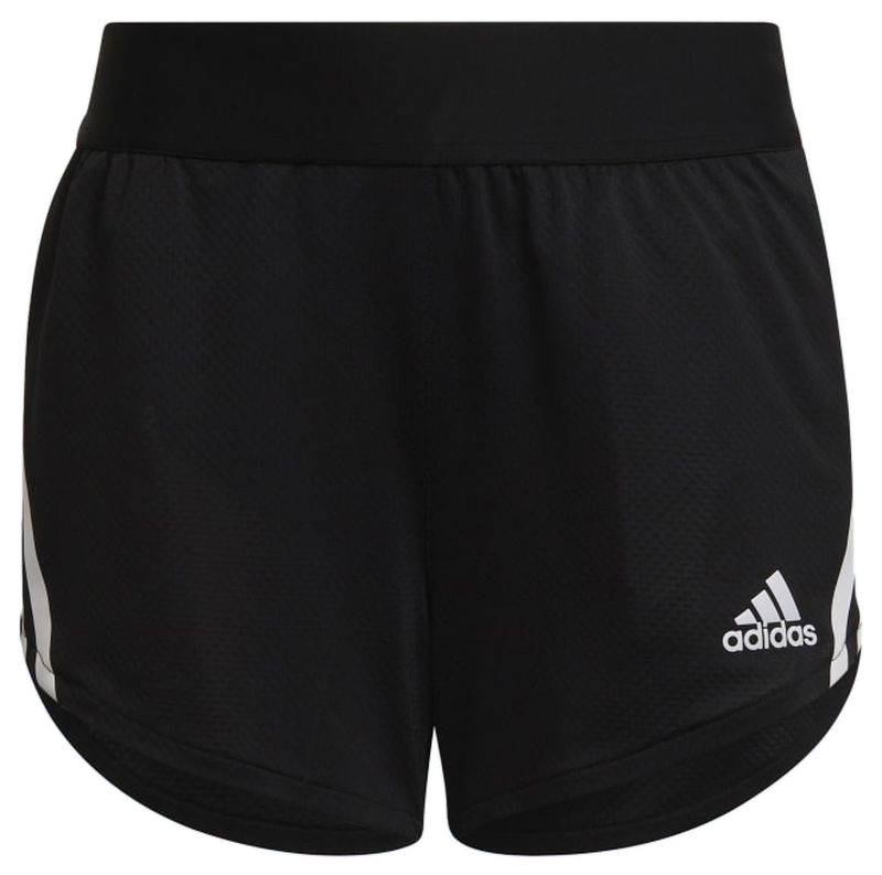 Adidas Aeroready Training 3-Stripes Knit Shorts - black/white