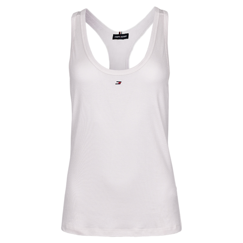 Tommy Hilfiger Sport Raceback Slim Fit Tank Top - weathered white
