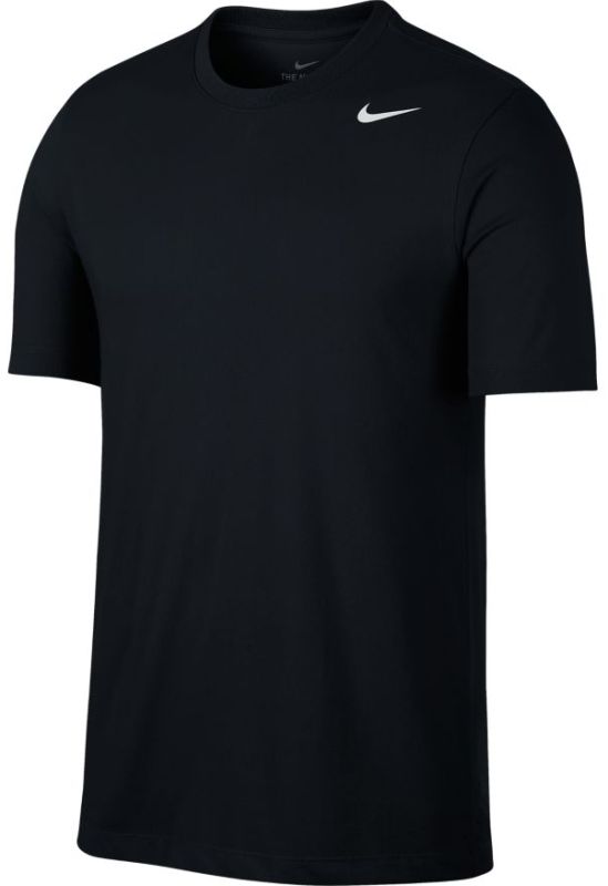nike-solid-dri-fit-crew-black-white-1 Nike Solid Dri-Fit Crew - black/white