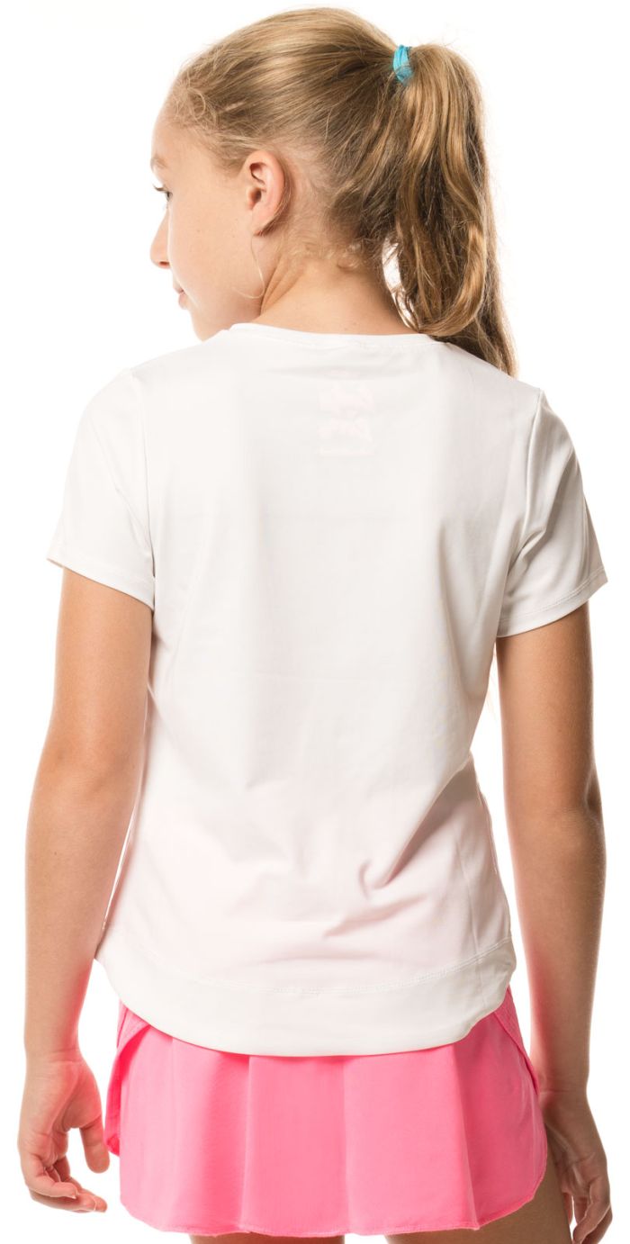 Lucky in Love Core Dynamic High-Low S/S Girls - white