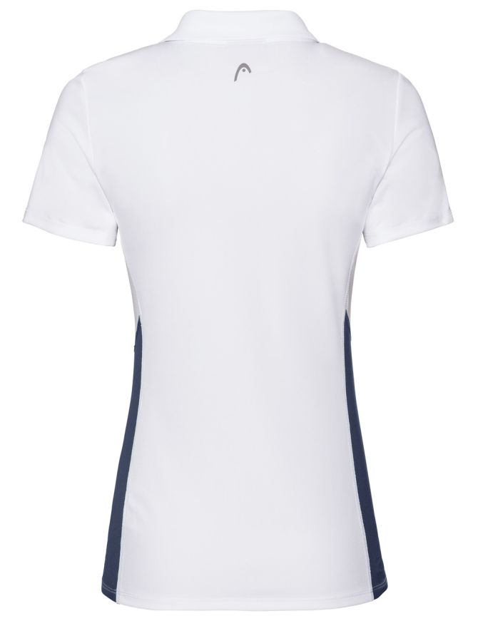 Women's polo T-shirt Head Club Tech Polo Shirt W white/dark blue
