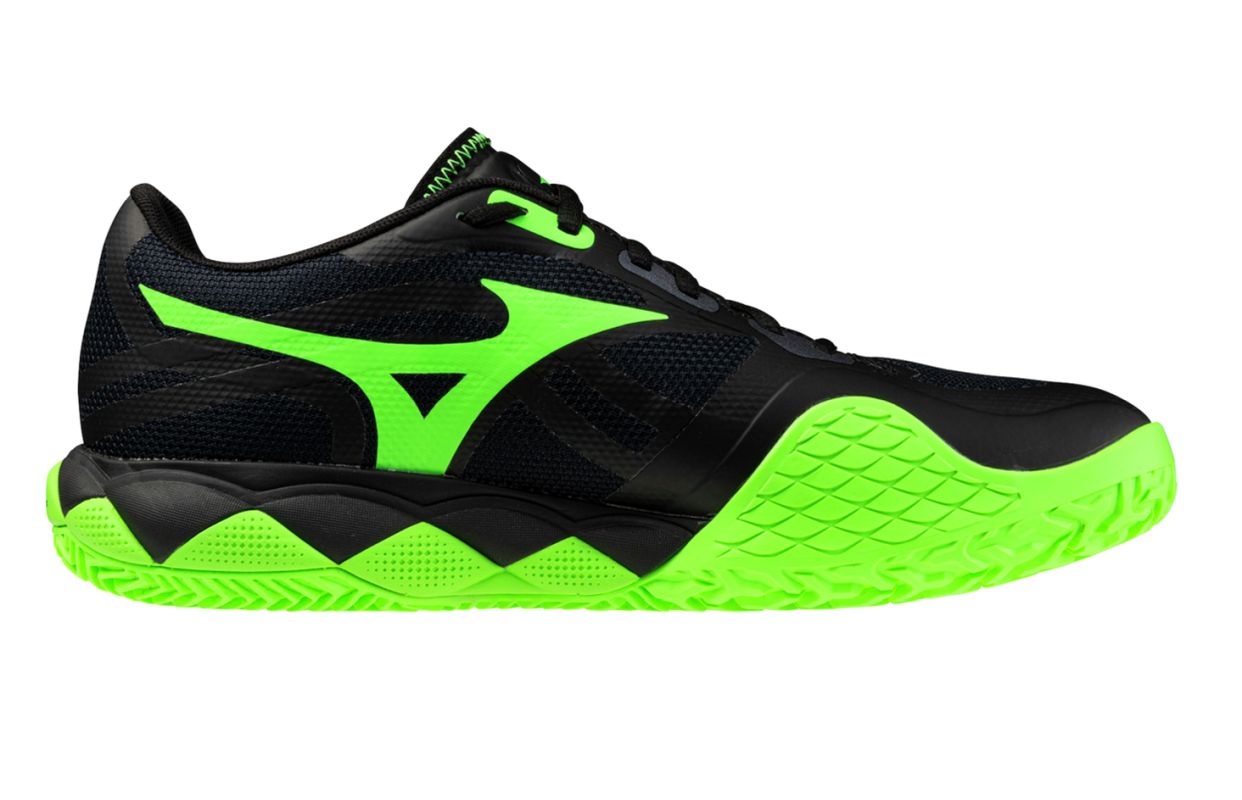 Mizuno Wave Enforce Tour 2 Padel - black/foliage green/glowing ap Mizuno Wave Enforce Tour 2 Padel - black/foliage green/glowing ap
