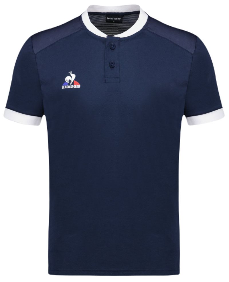 Le Coq Sportif Tennis Polo Short Sleeve N°7 - dress blues/new optical white Le Coq Sportif Tennis Polo Short Sleeve N°7 - dress blues/new optical white