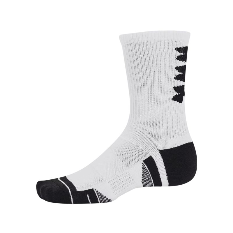 Under Armour Performance Tech Crew Socks 3P - white/black