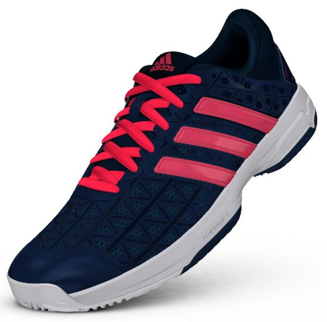 Adidas Barricade Club xJ - tech steel/flash red