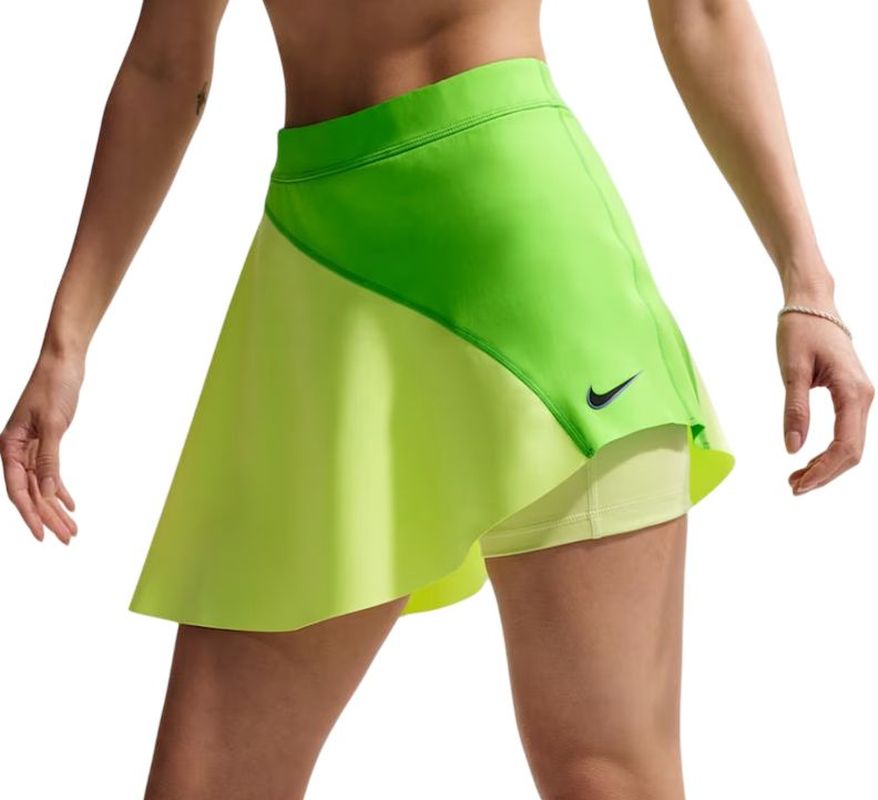 Nike Court Slam Dri-FIT High-Waisted Tennis - mean green/light lemon twist/black Nike Court Slam Dri-FIT High-Waisted Tennis - mean green/light lemon twist/black