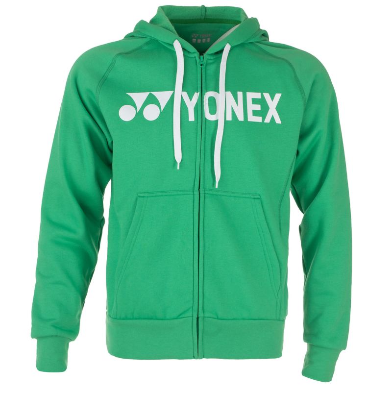 Yonex Men's Full Zip Hoodie LOGO - flesh green