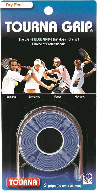 Tourna Grip Dry Feel 3P - blue