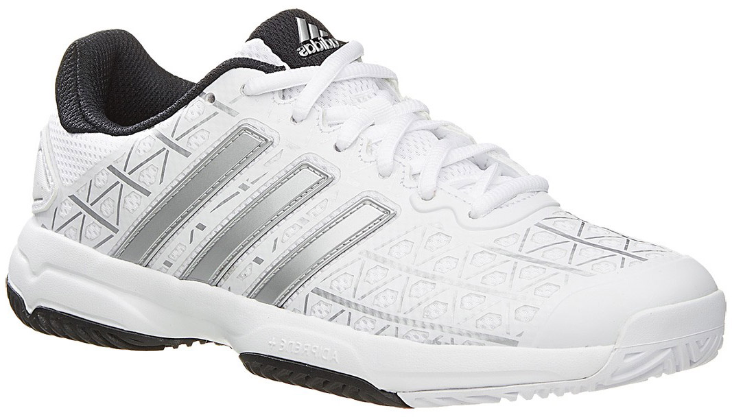 Adidas Barricade Club xJ - ftwr white/matte silver/core black