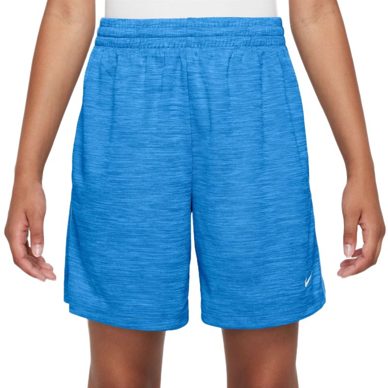 Spodenki chłopięce Nike Kids Dri-FIT Multi Big Training - light photo blue/football blue/white