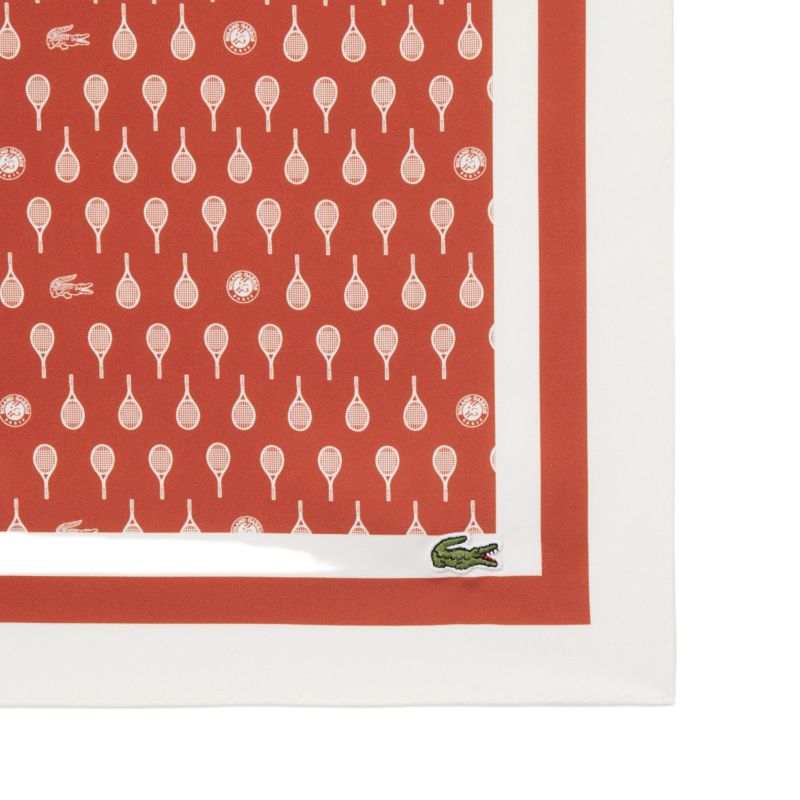 Lacoste Roland-Garros Edition Print Scarf- brown