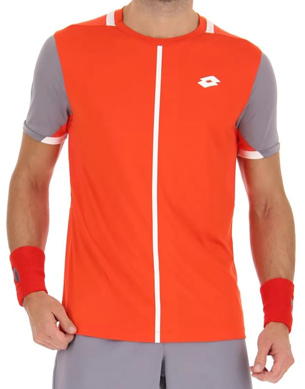 Lotto Top IV Tee - red poppy/quicksilver