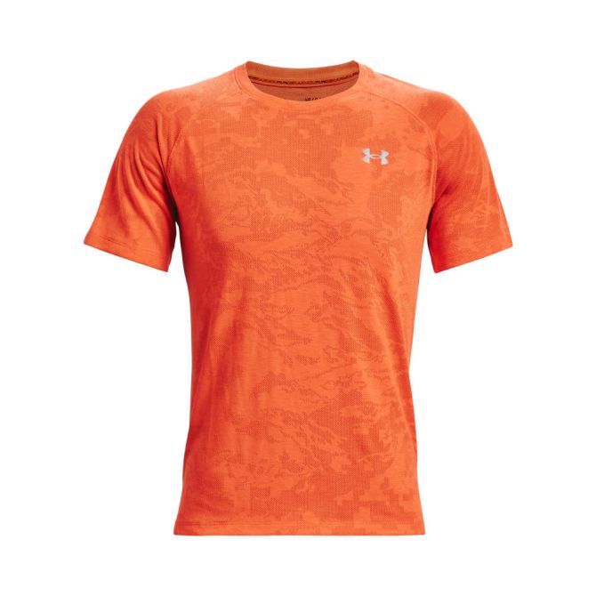 Under Armour Men's UA Streaker 2.0 Camo Short Sleeve - phoenix fire/reflective