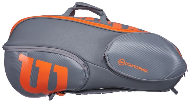 wilson-vancouver-burn-reverse-15-pk-bag-grey-orange-2 Wilson Vancouver Burn Reverse 15 Pk Bag - grey/orange